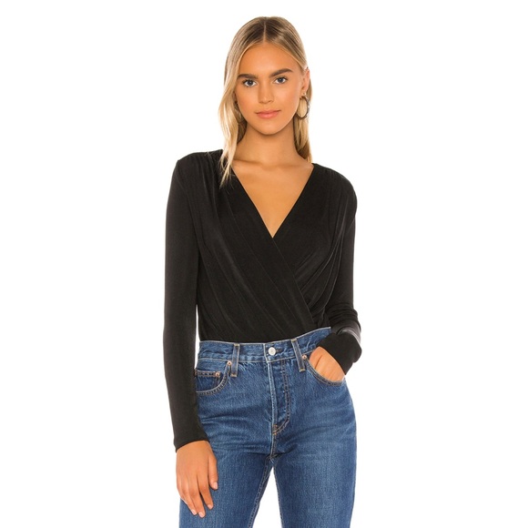 Free People Tops - Free People Turnt Bodysuit in Black